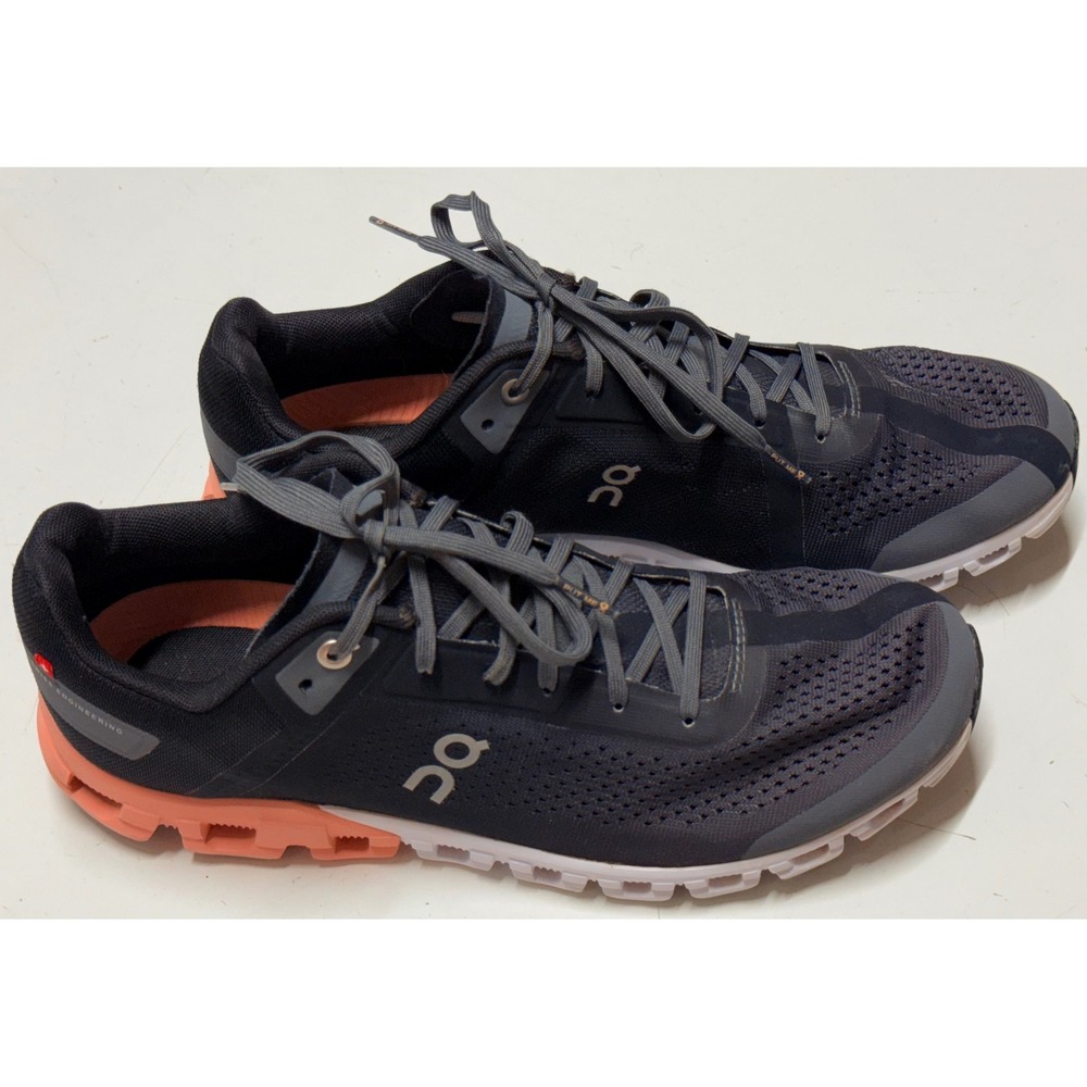 On Cloudflow Womens Running Shoes Black Coral 35.99234 Size 10
